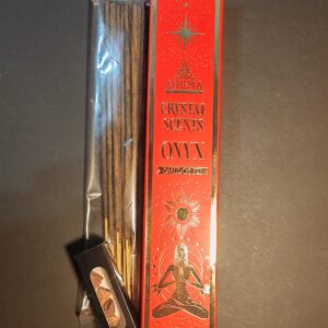 incienso natural aroma crystal scents con Ónix