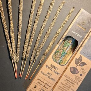 incienso natural miel y salvia blanca