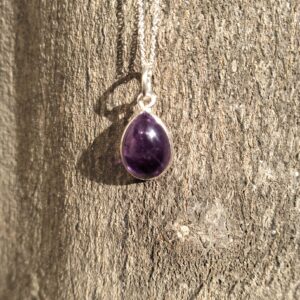 colgante de amatista plata de ley