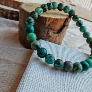 pulsera de turquesa africana natural 6 mm
