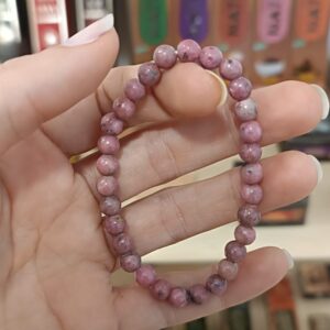 pulsera de rodonita natural